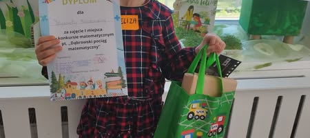 I miejsce w Miejskim Konkursie Matematycznym pt. „Dąbrowski pociąg matematyczny” (IV 2025)