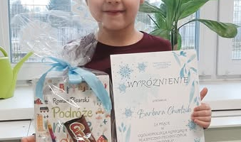Wyróżnienie w Ogólnopolskim Konkursie Plastyczno-Technicznym "Śnieżynka" (II 2025)