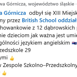 III miejsce w XIII Miejskim Turnieju Języka Angielskiego w Dąbrowie Górniczej (V 2023) 