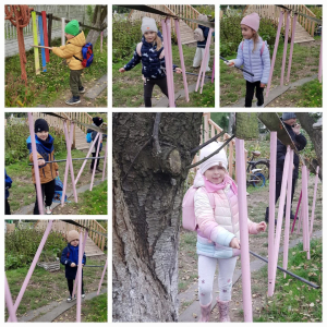 Dzieci biorą udział w wycieczce "Ranczo Artemidy w Nowej Górze ".