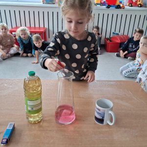 Dzieci realizują program edukacyjny „Czuciaki z krainy emocji”.