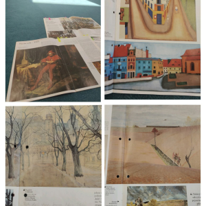 Dzieci z grupy Biedronki  wykonały koleje zadania w ramach ogólnopolskiego projektu edukacyjnego Zabawa Sztuką. 