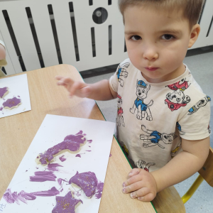 Zabawy z masą solną.