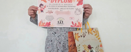 II miejsce w IV Konkursie Piosenki Angielskiej "Hello Autumn" (XI 2025 )