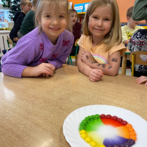 Eksperymenty pt. ,,Świąteczne barwy ” i ,,Znikający atrament ”