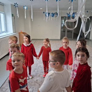 Zabawy walentynkowe w naszym przedszkolu.