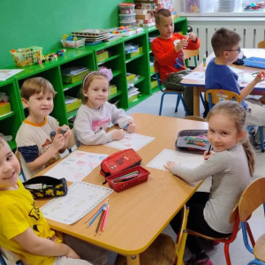 Zabawy walentynkowe w naszym przedszkolu.