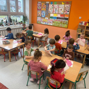 Zabawy walentynkowe w naszym przedszkolu.