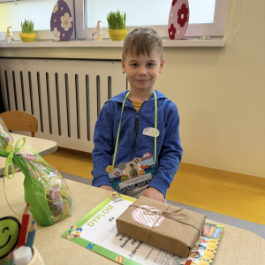 Kornel wziął udział w II edycji Miejskiego Konkursu Matematycznego dla Przedszkolaków „Dąbrowski Pociąg Matematyczny” zdobywając I miejsce.