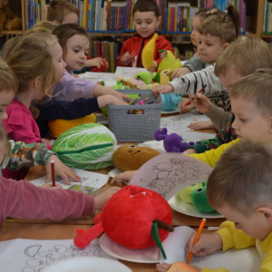 Muchomorki w Filii nr 18 MBP w Dąbrowie Górniczej.