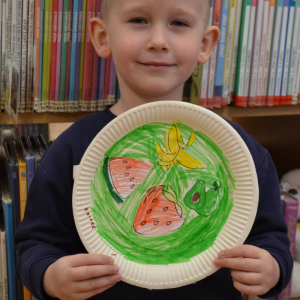 Muchomorki w Filii nr 18 MBP w Dąbrowie Górniczej.