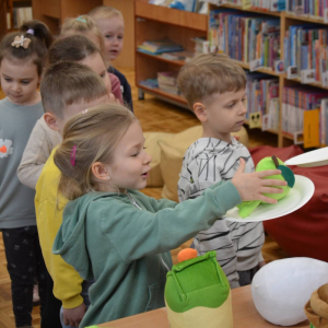 Muchomorki w Filii nr 18 MBP w Dąbrowie Górniczej.