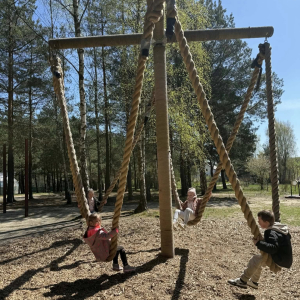 Motylki i Żabki biorą udział w wycieczce do Parku Korzonek.