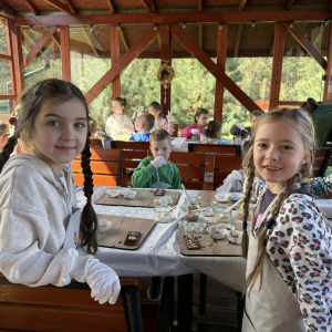 Motylki i Żabki biorą udział w wycieczce do Parku Korzonek.