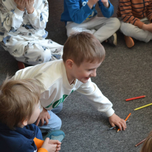 Dzieci z grupy Muchomorki odwiedziły British School w Dąbrowie Górniczej.
