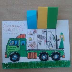 Wyróżniona praca plastyczna.