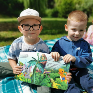 Nasze przedszkolaki wzięły udział w międzynarodowej akcji „Czytanie na Polanie”.